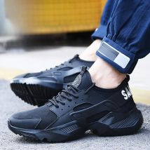indestructible Work Safety Shoes 2023 fashion sneakers Ultra-light soft bottom Men Breathable Anti-smashing Steel Toe Work Boots