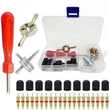 Car Bicycle Slotted Handle Tire Valve Stem Core Remover Screwdriver Tire Repair Install Tool Kit Auto Motorcycle Accessories