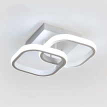 LED Ceiling Light, 24W Square Acrylic Ceiling Light Fixture, Modern Bedroom Chandelier, Ceiling Lighting for Living Room