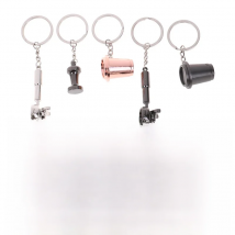 1PCS Creative Coffee Keychain Portable Coffee Machine Pitcher Keyring Coffee Handle Keyring Portable Coffeeware Accessories Gift