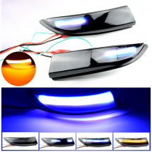 Car LED Dynamic Turn Signal Light Rearview Mirror Light Blinker for Ford Fiesta MK6 VI/UK MK7 2008-2017 B-Max