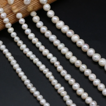 100% Natural Freshwater Pearl High Quality AAA Round Beaded For Jewelry Making Irregular Beads DIY Bracelet Necklace Accessories