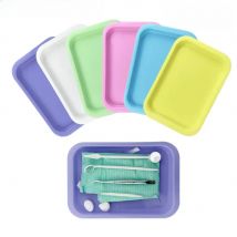 1pcs Dental Autoclavable Plastic Pallets Sterilizable Dentistry Instrument Tray Flat Trays Dentist Tools Consumable Accessoires