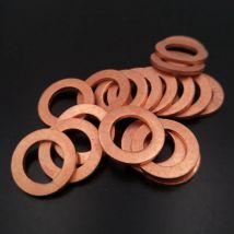 50/100pcs M3 M4 M5 M6 M8 M10-M30 Copper Washer Shim Flat Ring Seal Gaskets Sump Plugs Seal Plain Spacer Washers Fastener