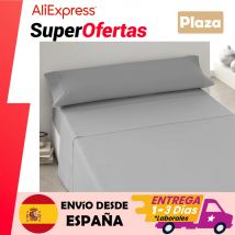 Juego de Sábanas, Set de Sabanas con 3 Piezas, Sábana Bajera Ajustable, Sábana Encimera y Funda de Almohada Larga, 3 Piezas, 100% Poliéster,Hipoalergénicas, Modelos Lisos para Cama 90/135/150/180cm