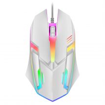 F1 Wired 3 Keys Mouse Colorful Lighting Gaming and Office For Microsoft Windows and Apple IOS System