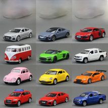 1/43 Volkswagen T1 Bus Beetle Audi RS7 R8 Super Car MSZ Toy Model Diecast Metal Miniature Pull Back Collection Gift Children