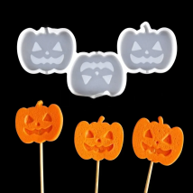 Halloween Pumpkin Silicone Epoxy Mold Diy Handmade Chocolate Lollipop Mould Cake Decorating Tools Kitchen Accessories Bakeware