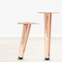 4Pcs Luxury Rose Gold Legs Furniture Metal Sofa TV Cabinet Feet Bathroom Cabinet Bed Support Legs Coffee Table Replacement Legs