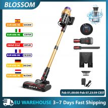 Blossom V18 Akku-Staubsauger, 550 W, 45 kPa, 55 Minuten Akku-Staubsauger mit Touchscreen, 6 Pfund, sehr leicht