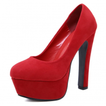 Super High Heels 14cm Concise Ladies Office Shoes Red Black Women Pumps 2025 Round Toe Fashion Platform Bride Shoe Wedding Party