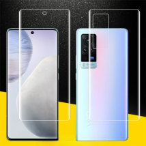 Front / Back Full Coverage Clear Soft TPU Film Screen Protector For vivo X60 Pro X60Pro Plus 5G Cover Curved Parts ( Not Glass )