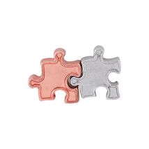 10pcs Puzzle Piece Custom Floating Charms for Glass Locket Watch Necklace Bracelet