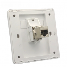 1 Port Female CAT6A RJ45 LAN CAT7 LAN Socket Wall Panel Direct CAT.6A Shield Keystone Jack Plug For Internet Computer Faceplate