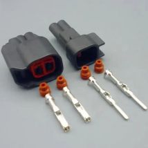 shhworldsea 5/30/100sets male female ev6 ev14 USCAR Fuel Injector Pigtail Connectors sr20det rb30 GTR FAST ls2 ls3 universal