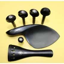 New high quality Ebony Violin Parts 4/4, 3/4, 1/2, 1/4 size violin accessories