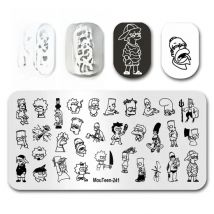 Nail Art Stamping MouTeen-241 Disney Yellow People Nail Stamping Plates Manicure Set For Nail Art Stamper