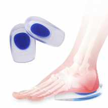 2Pcs Silicone Heel Pads Plantar Fasciitis Man  Heel Spur  Silicone Gel Heel Cups Heel Pain Heel For Shoes Foot Silicone Foot Pad