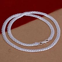 18-60cm 925 sterling Silver luxury brand design noble Necklace Chain For Woman Men Fashion Wedding Engagement Jewelry