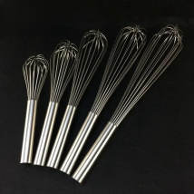Bigger size Egg Beater Whisk length 10/12/14/16/18/20/22/24 inch Stainless Steel Strengthening Hand Kitchen Tool Baking 16 wires