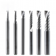 1pc AAAAA Single Flute Spiral End Mill Aluminum Milling Cutter CNC 3D Engraving Carving Bit For Woodworking Acrylic ACM Milling