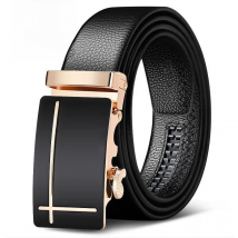 Men Belts Automatic Buckle Belt Genune Leather High Quality Black Male Belts for Men Leather Strap Casual  Buises  for Jeans