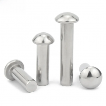 10/50pcs M0.8 M1 M1.2 M1.4 M1.6 M2 M2.5 M3 M4 M5 M6 A2-70 304 Stainless Steel Button Round Head Solid Rivet Self Plugging GB867