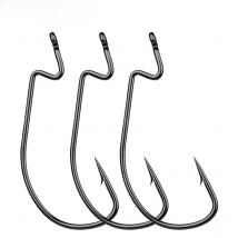 PROBEROS Fishing Hook 38105 Fishhook 1/0#-2/0-3/0-4/0-5/0 1000pc/lot black color Jig Big Hooks