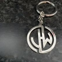 Custom Logo Keychain Stainless Steel Personalized Emblem Pendant Keychains House & Friendship & Pet Decorative Key Jewelry Gifts