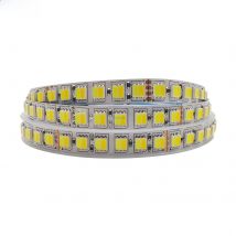 5m 5050 5025 CCT WW+CW LED Strip Color Temperature Adjustable 60 or 120leds/m DC12V/24V Led Tape Waterproof IP20/IP65