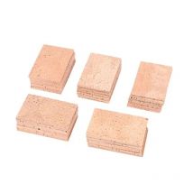 50 Pcs Universal Sax Neck Cork Natural Durable Wooden Alto Saxophone Neck Joint Cork Sheet for Alto/Soprano/Tenor Brass