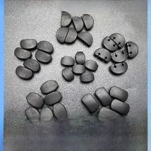 6Pcs Ebony Guitar Tuning Pegs Tuners Machine Heads Replacement Buttons Knobs Handle Black