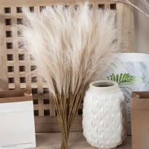 10Pcs Artificial Flower Pampas Grass Fake Plant Reed Wedding Decoration Flowers Blue Pampas Bouquet Boho Decor Home Accessories