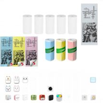 Mini Printer Color Sticker Thermal Paper Label Paper Sticker Photo Papers For PeriPage PAPERANG Poooli 57mm width Photo Printer