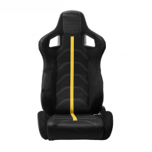 Car Accessories 1Pcs Racing Seats Adjustable Black PVC Leather Recline Bucket Sport Seats