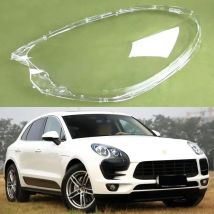 For Porsche Macan 2014 2015 2016 2017 Transparent Cover Lamp Shade Headlight Shell Lens Replace Original Lampshade Plexiglass