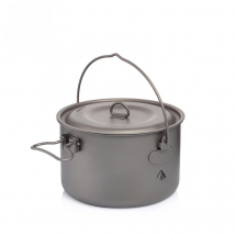 Widesea Camping Tableware Titanium Cookware Set Tourism Cauldron Outdoor Cooking Pot Picnic Kitchen Hiking Trekking