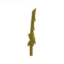 Building Blocks parts Weapon Flame Golden Dragon Sword 1 PCS MOC Compatible With brands toys for children 93055
