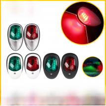2Pcs LED Navigation Light Signal Warning Lamp Boat Bow Ligh Marine Boat Navigation Lamp for Power Boat and Skiff Yacht