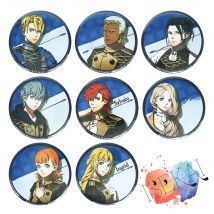 50mm Fires Emblem ThreeHouse Game Dimitri Alexandre Bladud Ashe Ingrid Annette Sylvain Metal Badge Brooch Pins