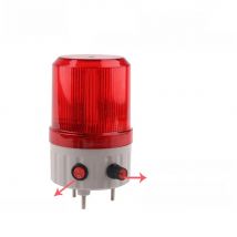 D-1081 Volume Adjustable Alarm Light Rotating Flashing LED Lamp With Sound Warning Light 220V 24V Light On Off Red