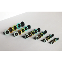 4.5-12mm mixed size mixed color pearl color round pupil toy safety eyes with Metal washer