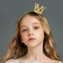 Girl Sweet Crown Headwear Exquisite Inlaid Rhinestones Princess Style Party Gift Children's Hair Accessories