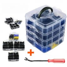 Besper 50-650 Pcs Auto Fastener Clip Mixed Car Body Push Retainer Pin Rivet Bumper Door Trim Panel Retainer Fastener Kit