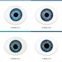 Witdiy handmade boat-shaped (oval) exquisite lifelike glass eyes SD, BJD, OB, reborn doll accessories 12/14/18/20/22/24mm