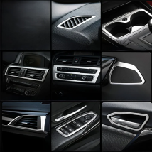 Accessories for BMW 1 2 Series F20 F21 F22 F23 Car Inner Gearshift Air Conditioning CD Panel Door Armrest Cover Trim Car Sticker