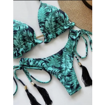 RUOTONGSEPT 2022 New Sport Swimwear Female Push Up Bikinis Sexy Bandage Women Swimsuit Print Two-Piece Bathing Suit Beach Wear