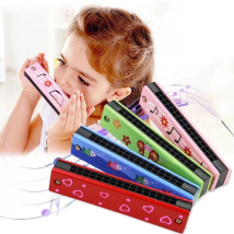 Children Wooden Harmonica Musical Instrument Toys Music Teaching Aids Puzzle Early Education Kindergarten Beginners TMZ