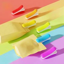 Joie Rainbow Bag Clips 3pcs/6pcs Moisture Proof Food Sealer Plastic Food Preservation Sealing Clip Kitchen Tool Durable