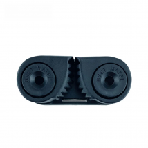 Black Double Nylon 2 Row Cam Cleat With Leading Rings Ball Bearings Rope Clamp for Pilates Equipment Marine Kayak Yacht